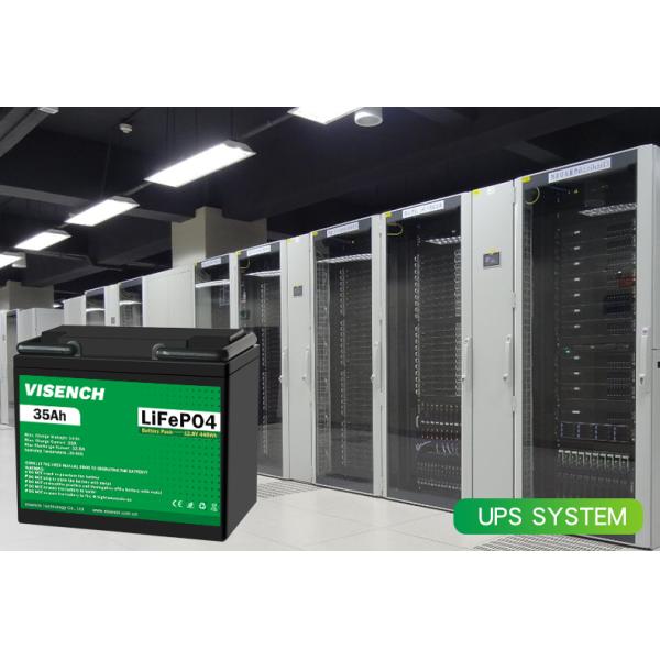 Visench 12V 35Ah Deep Cycle Digital Rechargeable Lithium Iron Phosphate Battery 12.8V Lifepo4 Lithium Ion Battery