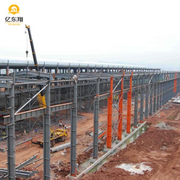 Custom Steel Frame Workshop with Sliding Door & Grade 7 Earthquake Resistance