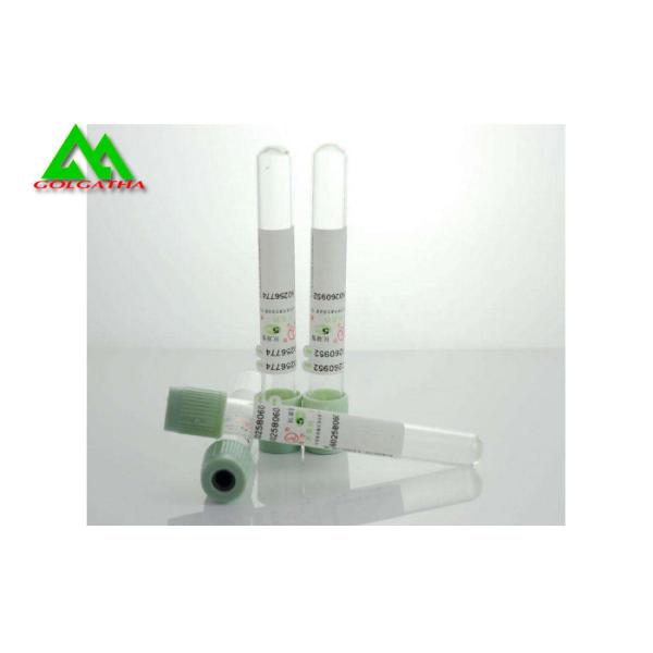 Single Use Medical And Lab Supplies Vacuum Blood Collection Tube Glass / PET Material