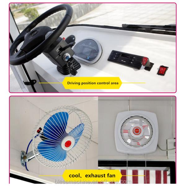 2022 6M Unique Design Catering Mobile Food Truck for Cold Drink and 55km Range Electric