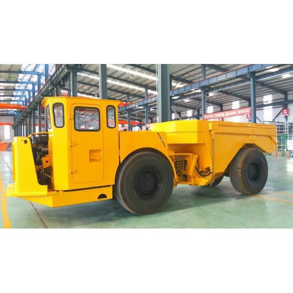 15 Ton Dump Truck Trailer With Wheels , Orange Mining Dump Truck