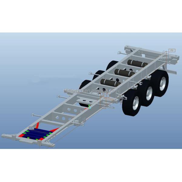 FUWA BPW Axle 27CBM Dump Draw Bar Trailer With 4 Axles Truck Performance