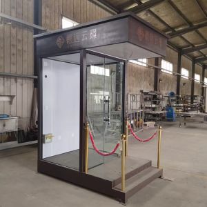Quality Mobile Telescopic Security Booth with Wheel Design and Steel Material for Easy Relocation wholesale