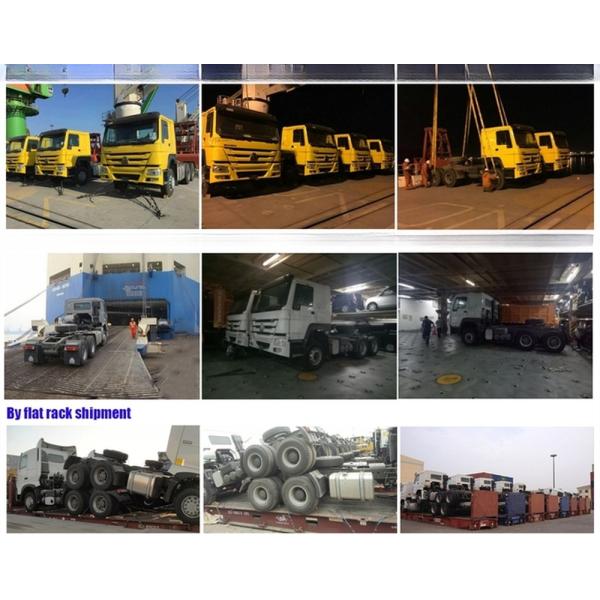 12.00R20 Tire 300-400L Fuel Tank Capacity 371HP 6X4 Tractor Head HOWO Used