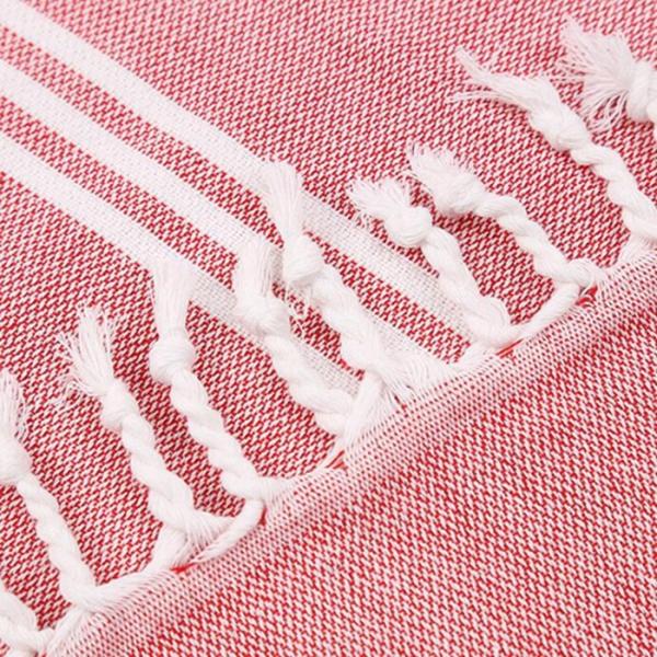 easy cleanup Tassel Beach Towel Odor Resistant Turkish Cotton Beach Towel