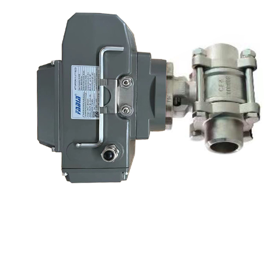 Butt Welding High Pressure Ball Valve Three Piece Electric Valve