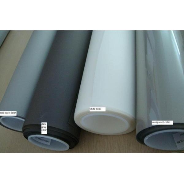 1.52*5m Light weight Transparent / White Front & Rear Projection Film for Window Advertising