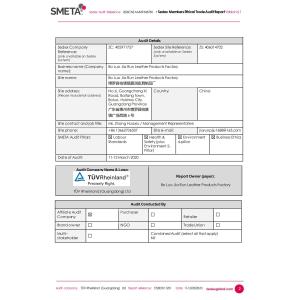 Jiarun Leather Manufacturing Co., Ltd. Certifications