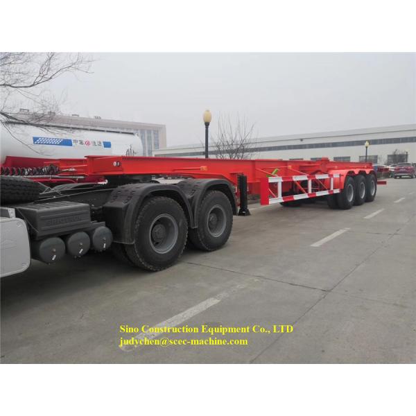 20ft / 40ft Semi Truck Flatbed Trailer Loading 45t Skeleton Semi Trailer