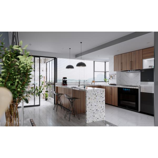 Solid Wood Kitchen Furniture Modular Kitchen Cupboard Cabinet Customized