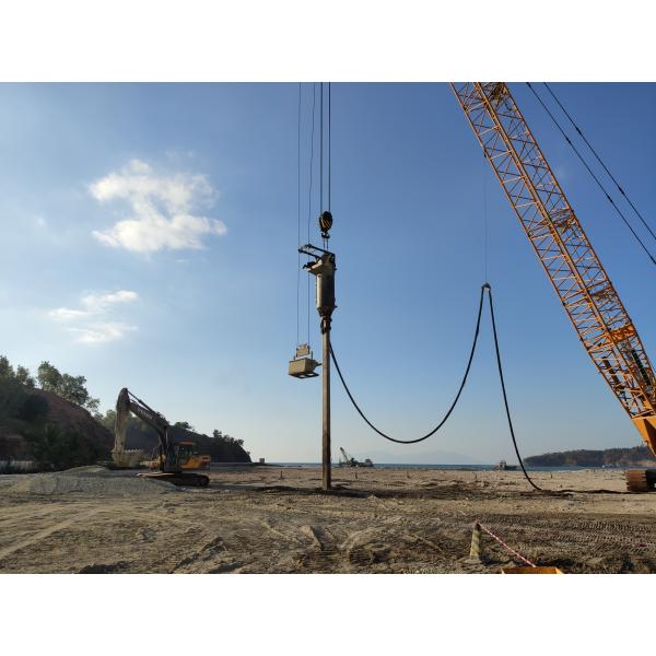 Feed Stone Column Electrical Vibroflot 1200rpm Vibroflotation Equipment For Ground Improvement