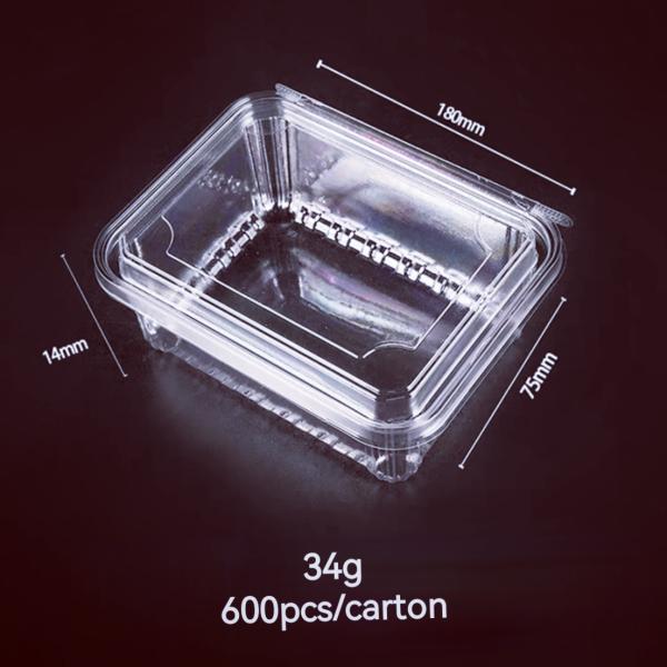 8oz 12oz 16oz 24oz 32oz 48oz Delicatessen Boxes With Clear Lids Food Clamshell Box Disposable Fruit Packaging Food Container