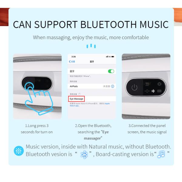 FCC Portable Lightweight Heated Eye Massager Blood Circulation USB Charging