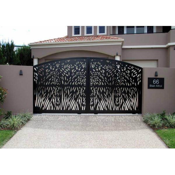 Commercial Aluminium Profile Gate Aesthetic Aluminum Driveway Gate Lightweight