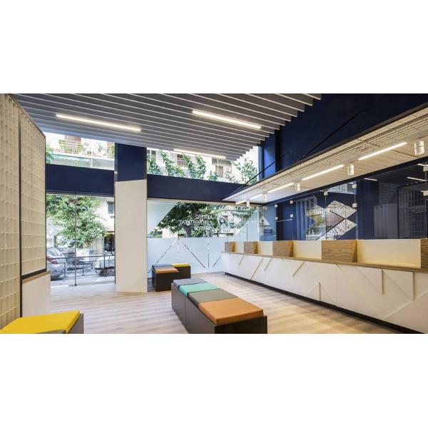 Spray Caoting H48.8mm Recessed Aluminium LED Profile IP20 For Ceiling Light