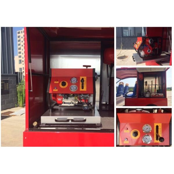 Fire Protection Electric Fire Fighting Vehicle 5 Person With ABS Cushion