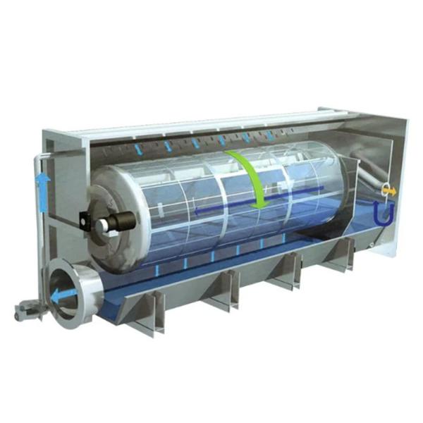 SS316 Nickle Plated Rotary Drum Filter Socket Pan Sludge Dewatering Screw Press