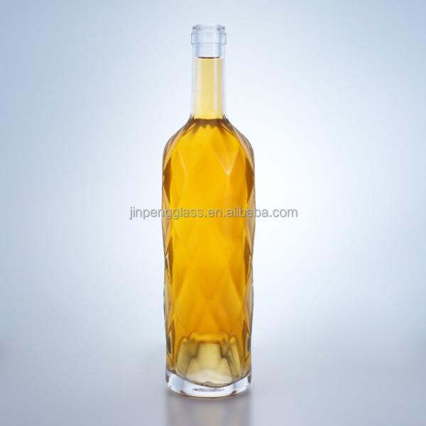 Clear Super Flint Glass Bottles 750ml for Gin Rum Whisky and Wine – Custom Design