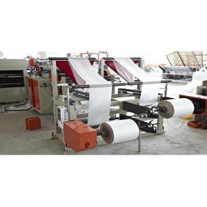 Two Lines Garbage sealing bag making machine With Coreless Winder