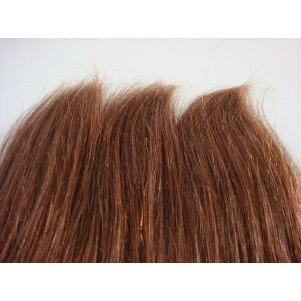 Blonde Textured Human Hair Extensions Straight Natural Texture Hair Extensions