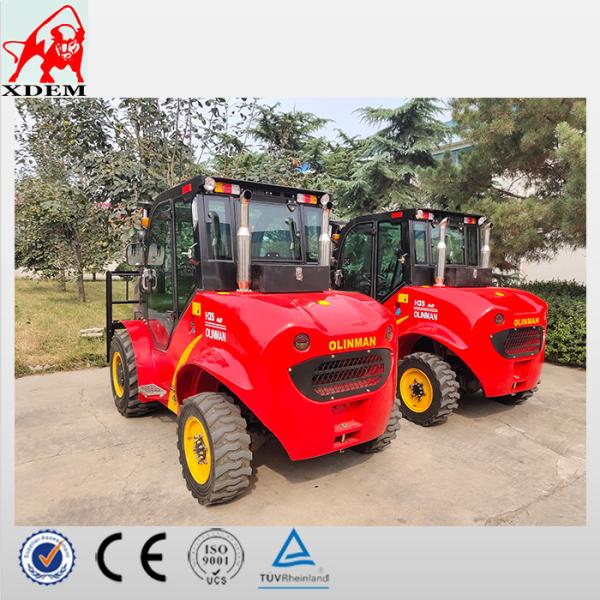 3.5t 4WD Rough Terrain Forklift Logistics Machinery Small Off Road Forklift