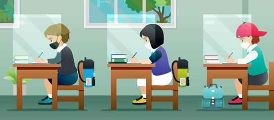 uploads/www.hshelf.com/images/15961734297157.png Student Desk Shields Folding Table Sneeze Guard School Desktop Virus Barriers