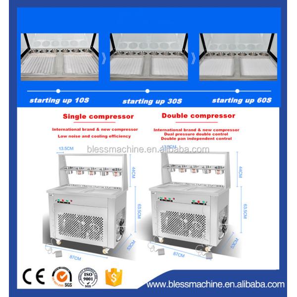 Automatic Defrost Button for 23 Years Cold Stone Marble Slab Top Fry Ice Cream Machine