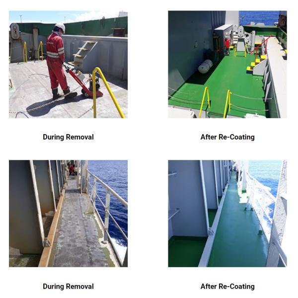 Deck Scaling Derusting Scarifiers Von Arx FR200 Drum With TCT Tungsten Carbide Cutters