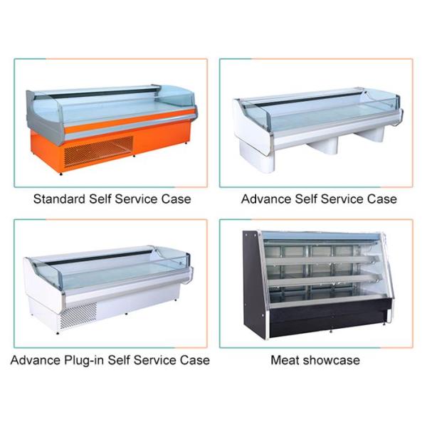 Air Cooling Deli Display Cabinets , Commercial Deli Case For Meat And Fish