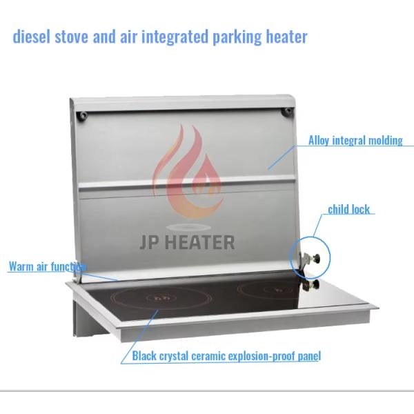 JP New 2.2kw Diesel Stove Cooker And Air Heater Combi Double Burners With Lid For Motorhome Caravan Boat similar to wallas support bluetooth control