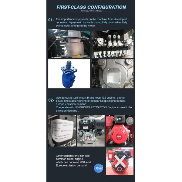 Garden Repair 1t Mini Digger Energy Efficient Hightop Ht10 Excavator