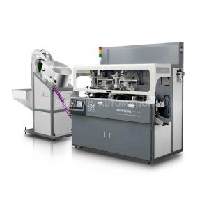 Quality Gray Fully Automatic Screen Printing Machine Chain - Type 0.6Mpa Compressed Air wholesale