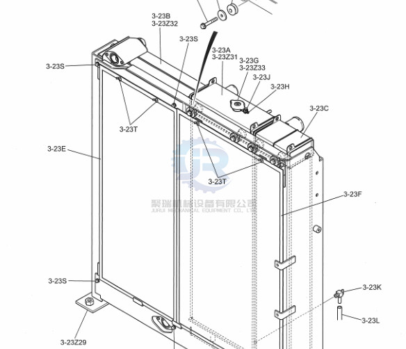 LC05P00043S003 Air Cooler Excavator Radiator Parts For SkSK330-8 SK350LC-8