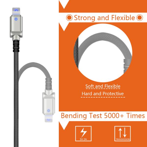harger Iphone 3 Way USB Cable Multiple Connectors MP3 MP4 Player Support