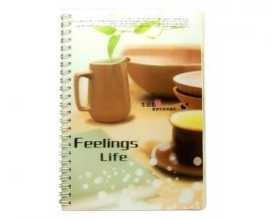 China Customized 3D Lenticular Note Book spiral notebook pp pet Lenticular Printing Cover sale and export United Kingdom on sale