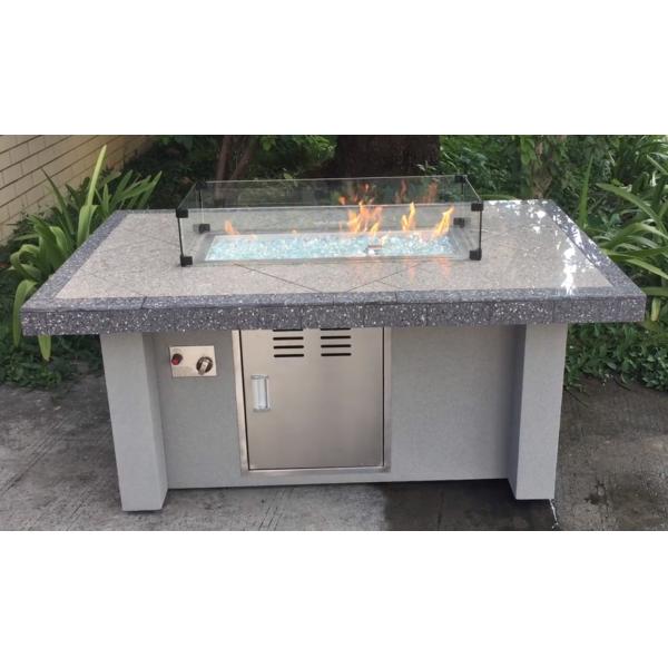 50,000BTU Auto-Ignition Propane Outdoor Natural Gas Firepit Rectangular Garden