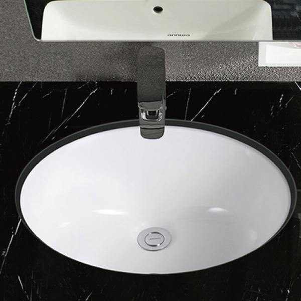 Ceram Glazed Under Counter Basin Oval Shape For Bathroom Toilet