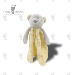 Quality Baby Rat Shaped Animal Scarf Teddy Golden Plush Bear Comforter 29 X 23 X 34cm wholesale