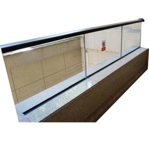 6mm 8mm Laminated Glass Aluminum Glass Balcony Railings Balustrade Handrail