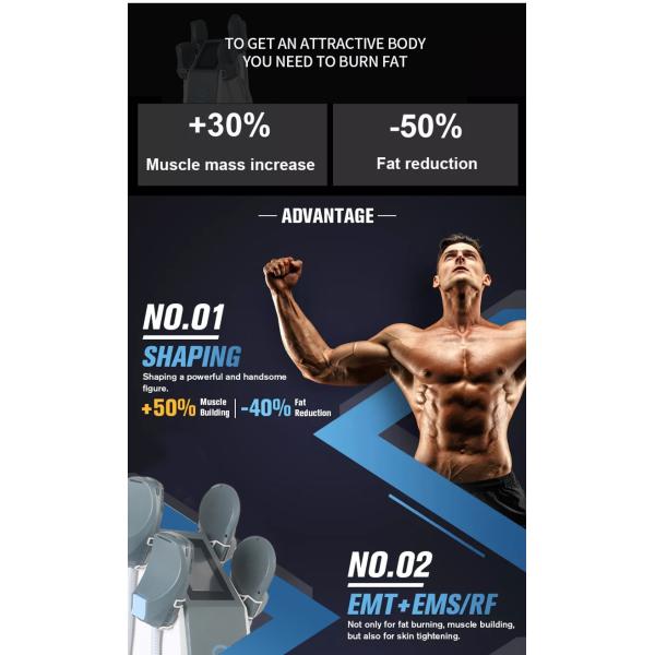 5 - 100Hz RF Body Slimming Machine 2800W Sculpture Weight Loss Machine Electrical