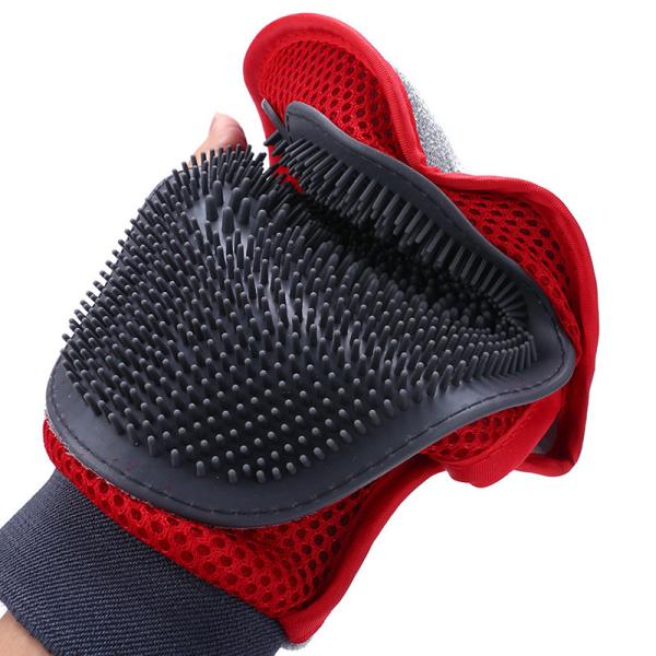 Custom Deshedding Glove Efficient Pet Grooming Glove Pet Cleaning Supplies