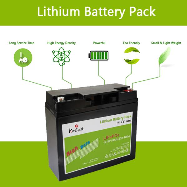 12.8v 18ah Lifepo4 Lithium Ion Battery Large Capacity Lithium Phosphate Battery