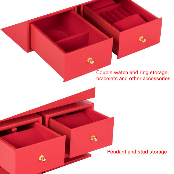 At Home Large Stand Up Jewelry Box , Display Luxury Necklace Gift Box