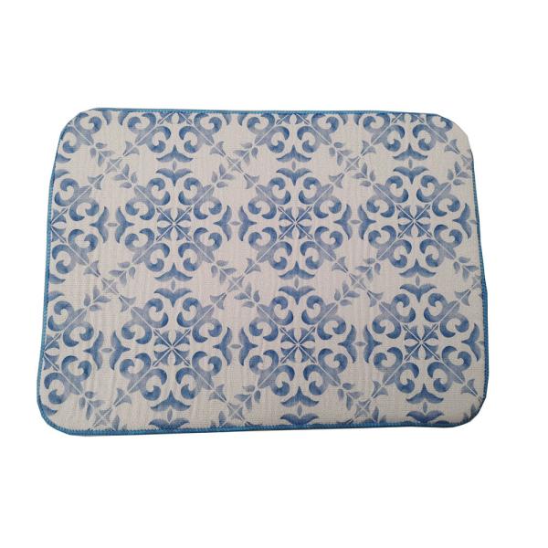 Microfiber Dish Drying Mat Sublimation Printing Small Size Dish Mat