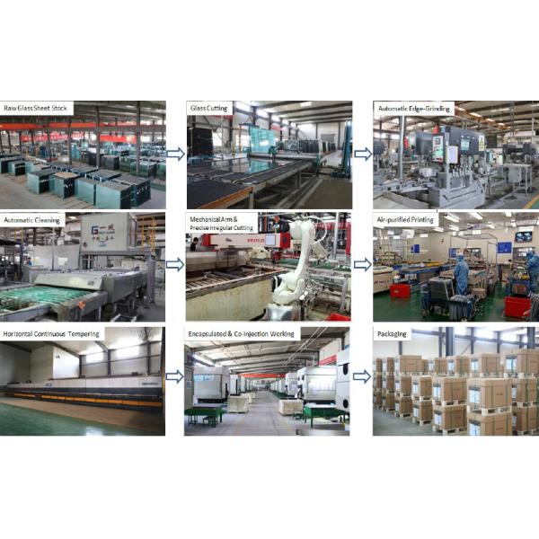 Tempered Glass Mark Printing CCC Fridge Glass Shelves