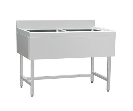 304 Stainless Steel Catering Equipment Double Compartment Washing Sink Adjustable Bullet Feet