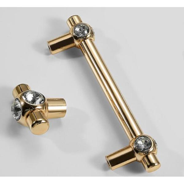 Luxury diamond Drawer Handles And Knobs 96mm Chrome Dresser Pulls acrylic Bathroom cabinet handle