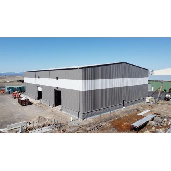 Galvanized / Painted Multi Storey Steel Frame Construction Building Workshop Garage Shed