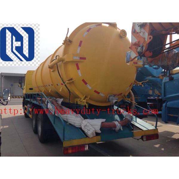 Red 6x4 12m3 Sewage Suction Truck Septic Pump Truck Garbage Fecal SINOTRUK SWZ