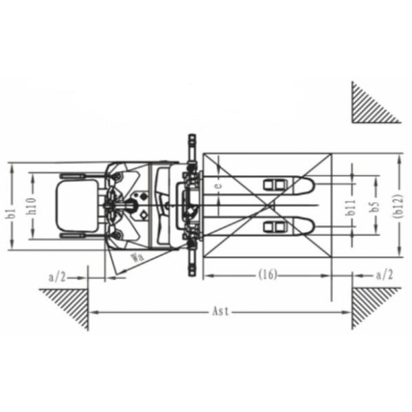 Straddle Pallet Electric Stacker Truck High Performance 6.5m Lift Height